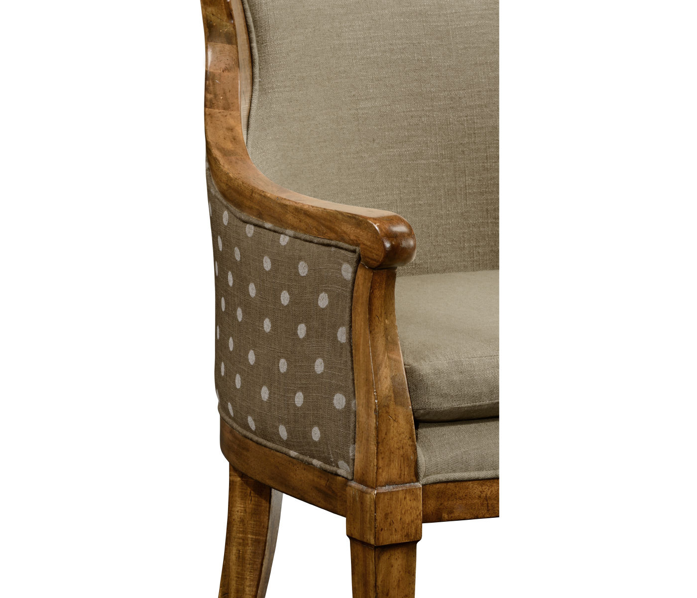 Belton Grey Fruitwood Arm Chair