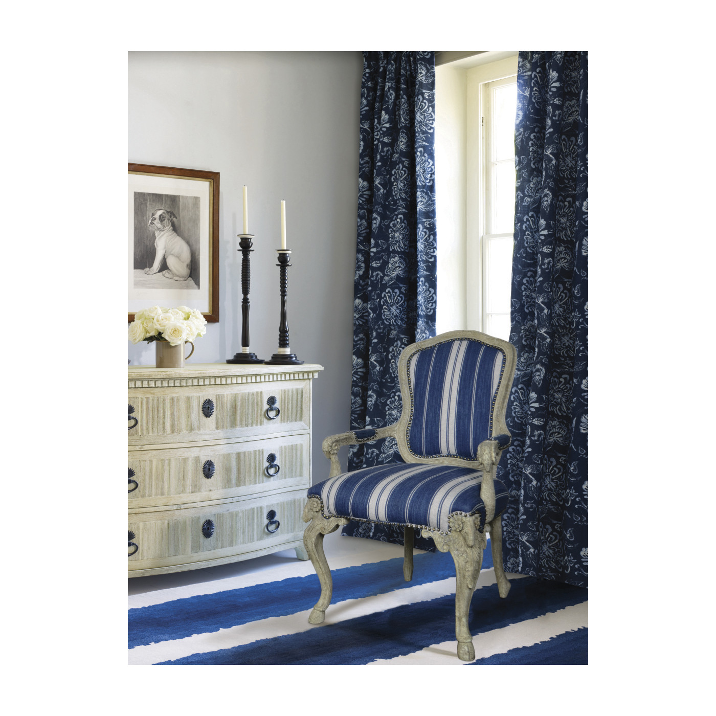 Tarporley Grey Oak Arm Chair