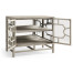 Hewlett Grey Oak Glazed Cabinet