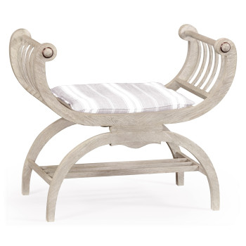 Single Lucca Cloudy Oak Bench