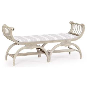 Double Lucca Cloudy Oak Bench