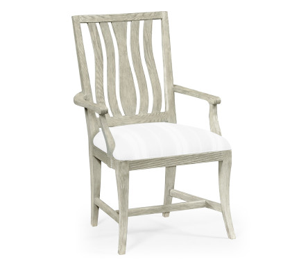 Eva Cloudy Oak Dining Arm Chair