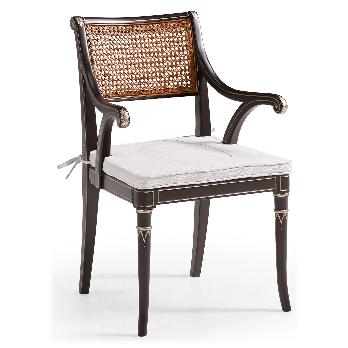 Linden Charcoal Wash Dining Arm Chair