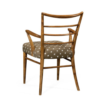 Pensacola Grey Fruitwood Dining Arm Chair