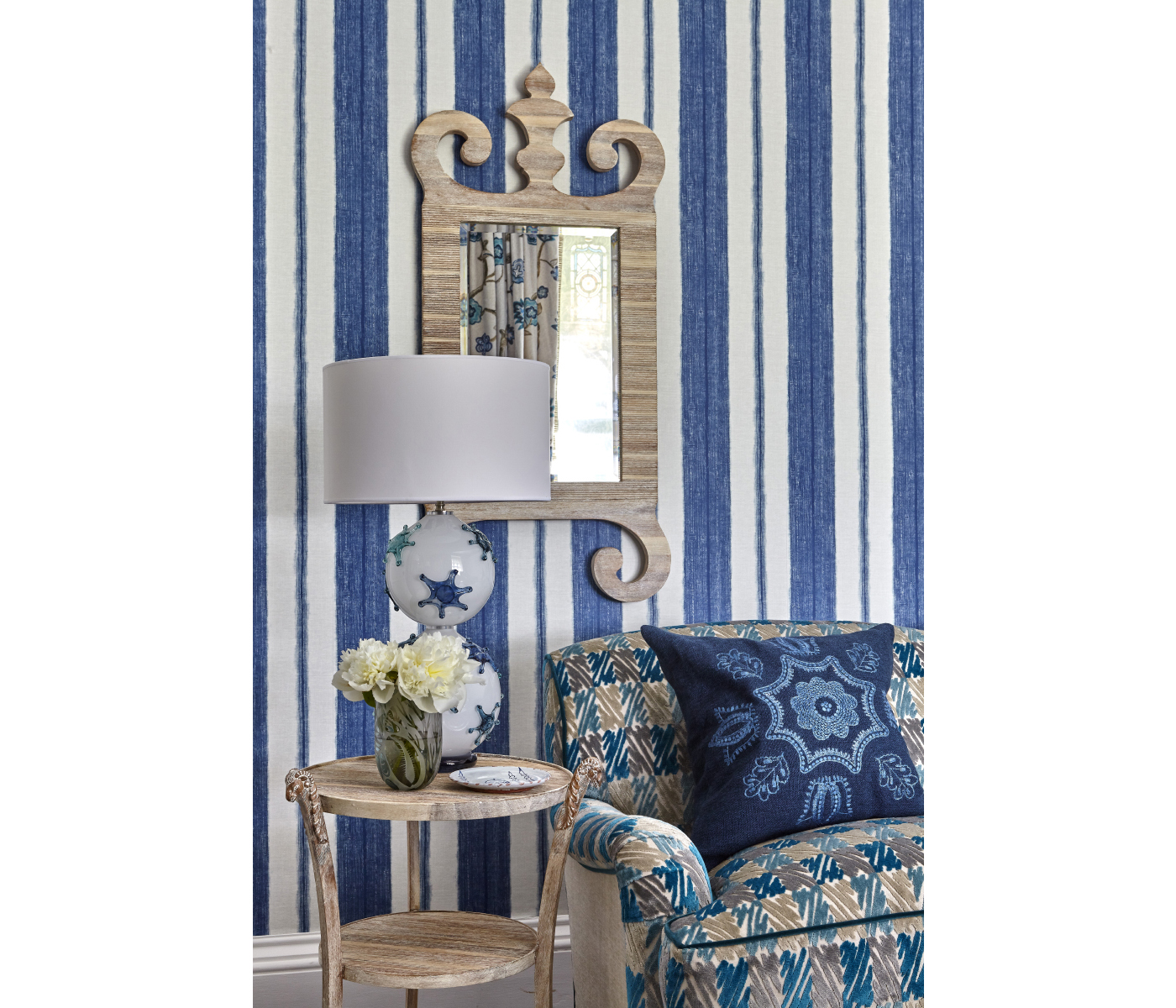 Collana Washed Acacia End Table