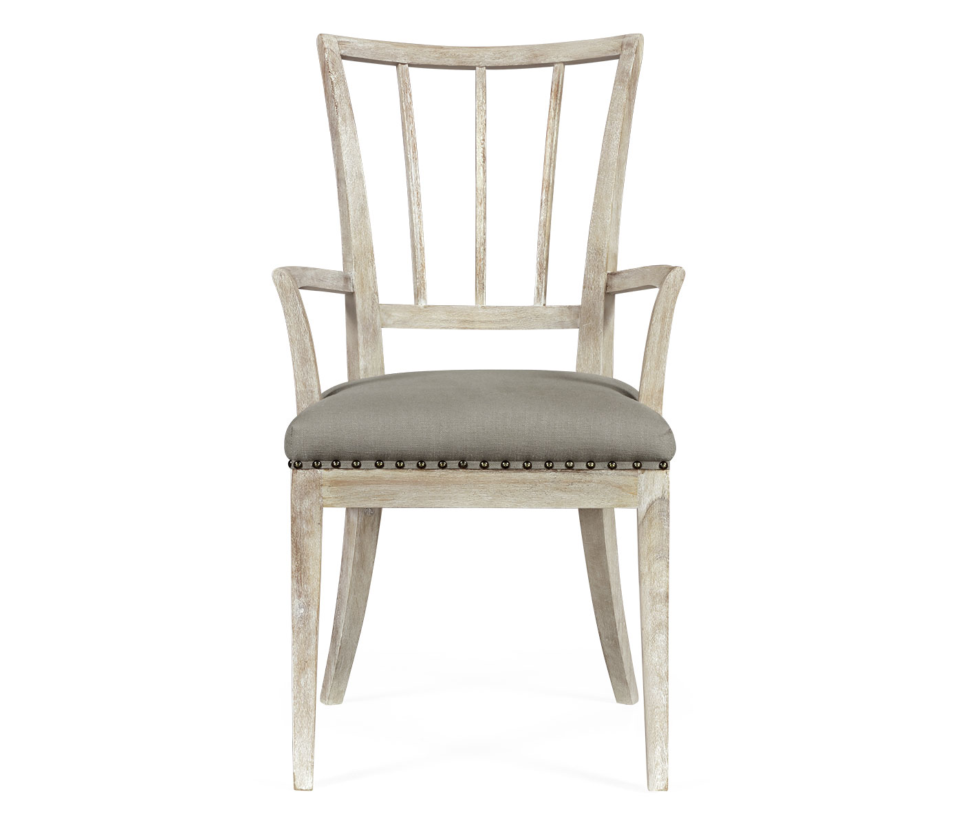 Lucillo Washed Acacia Carver Arm Chair