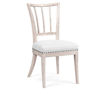 Lucillo Washed Acacia Carver Side Chair