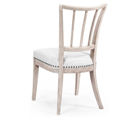 Lucillo Washed Acacia Carver Side Chair