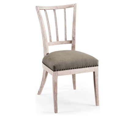 Lucillo Washed Acacia Carver Side Chair