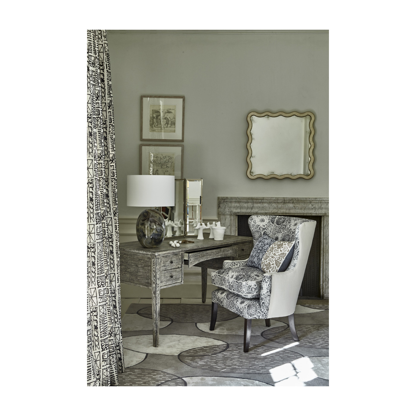 Hopetown Grey Wenge Dressing Desk