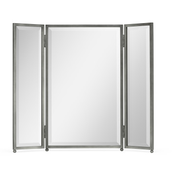 Triple Bronzed Stainless Steel Dressing Table Mirror