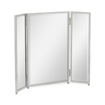 Triple Stainless Steel Dressing Table Mirror