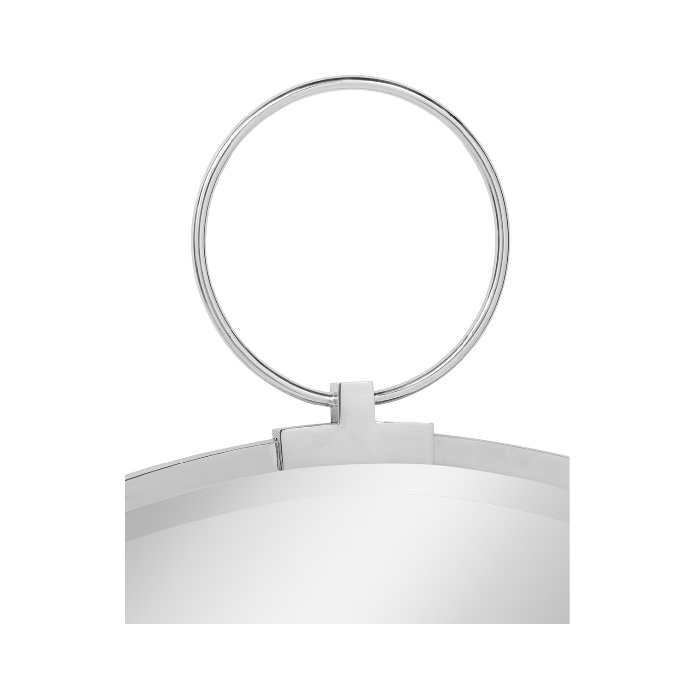 Circular Avalone Stainless Steel Wall Hanging Mirror