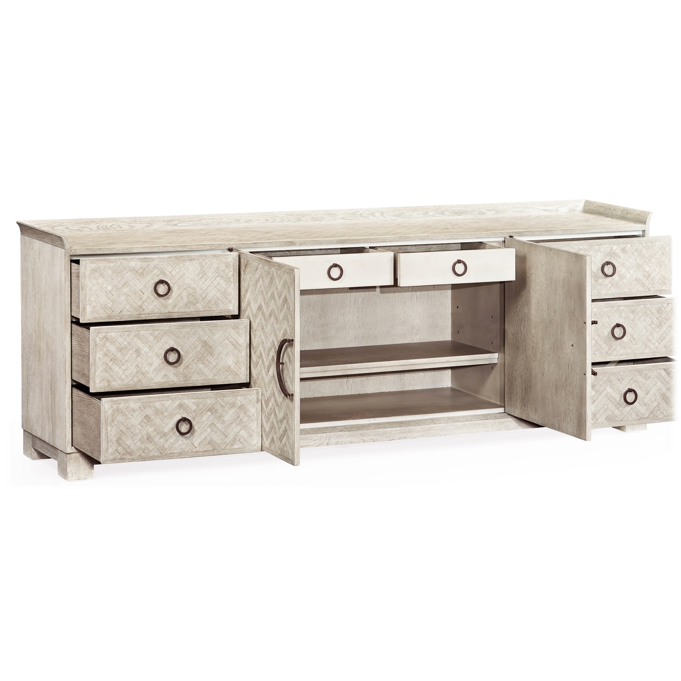 Ferdinand Cloudy Oak Buffet with Center Doors