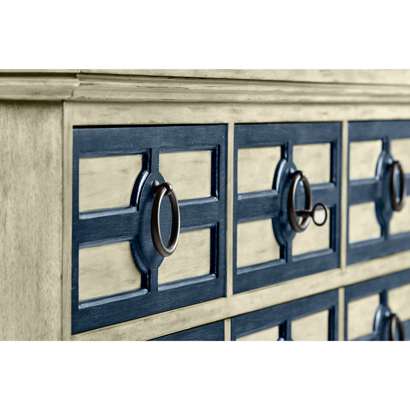 Midmoor White Grey Chest of Drawers