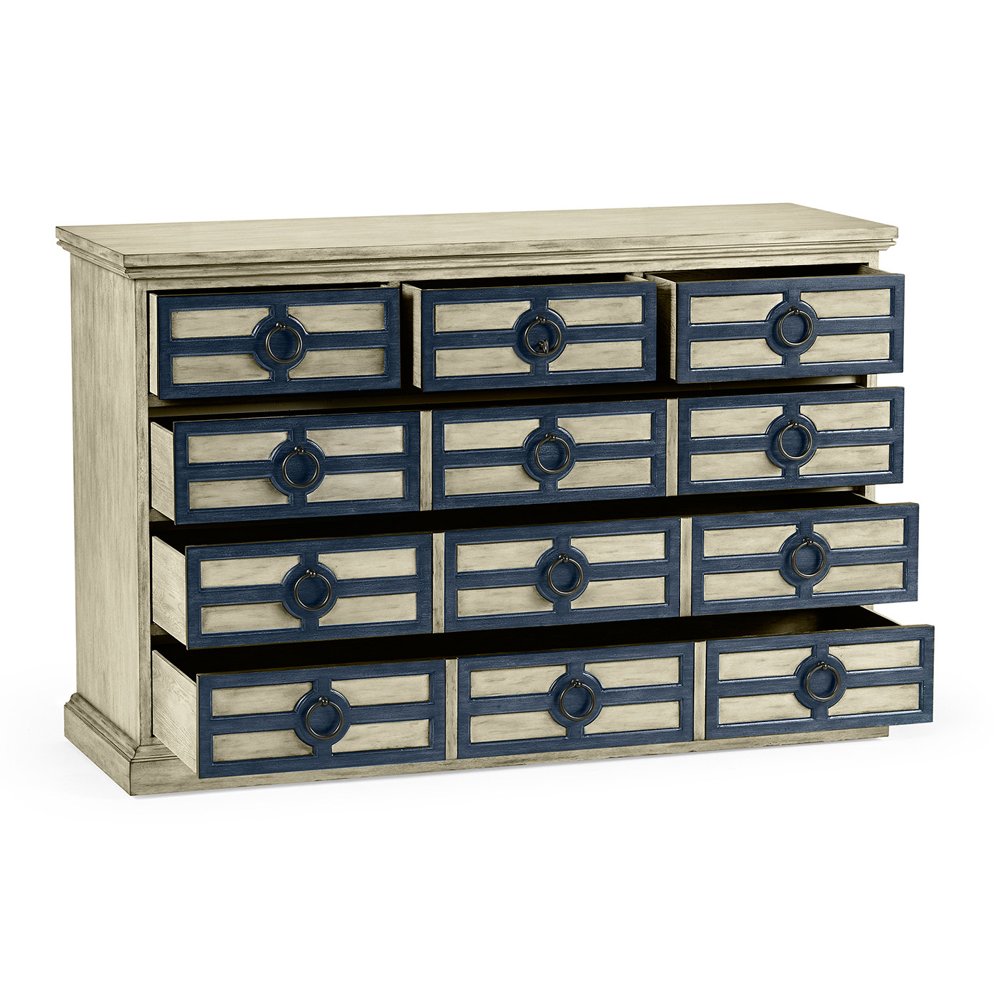 Midmoor White Grey Chest of Drawers