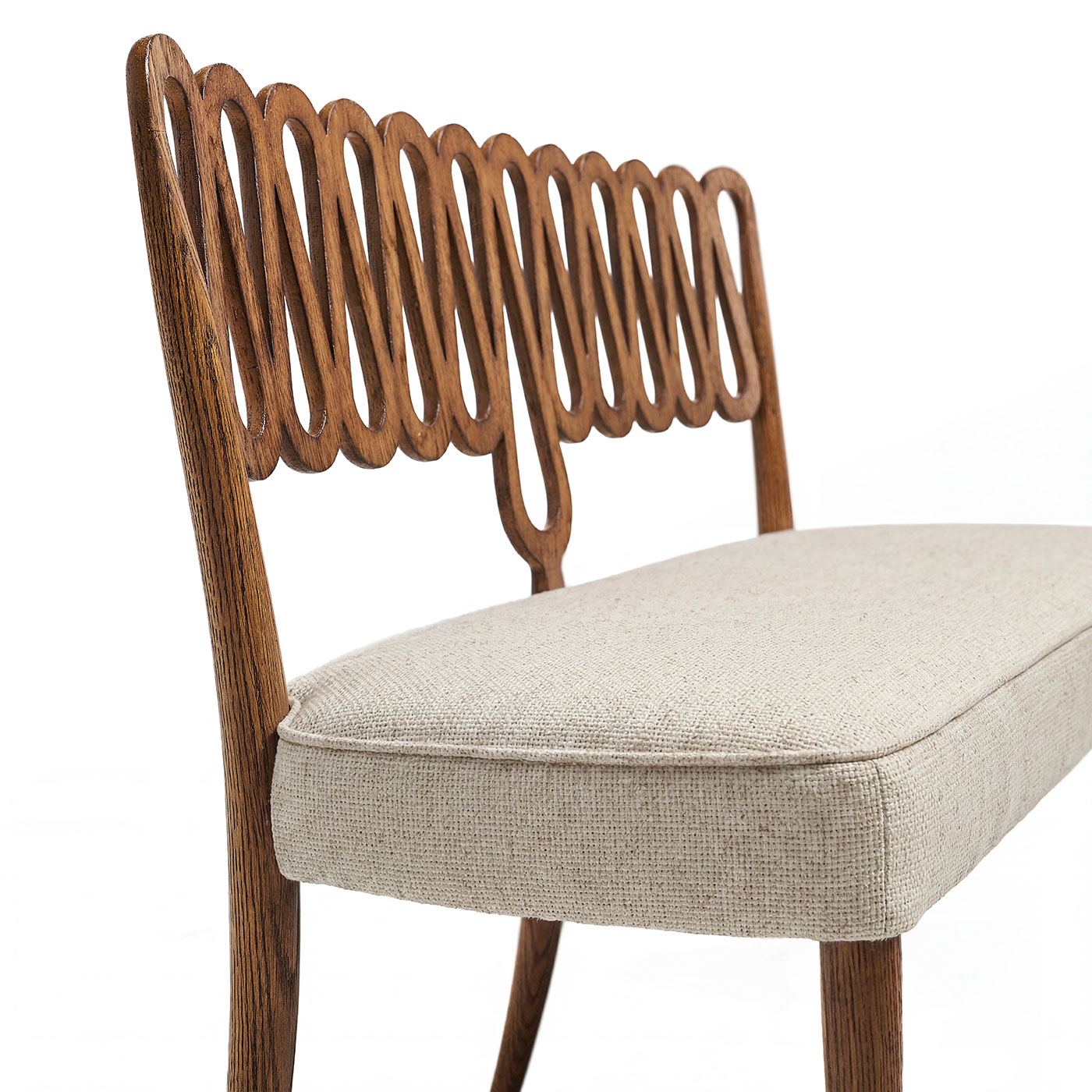 Ampney Toasted Oak Two Seat Bench