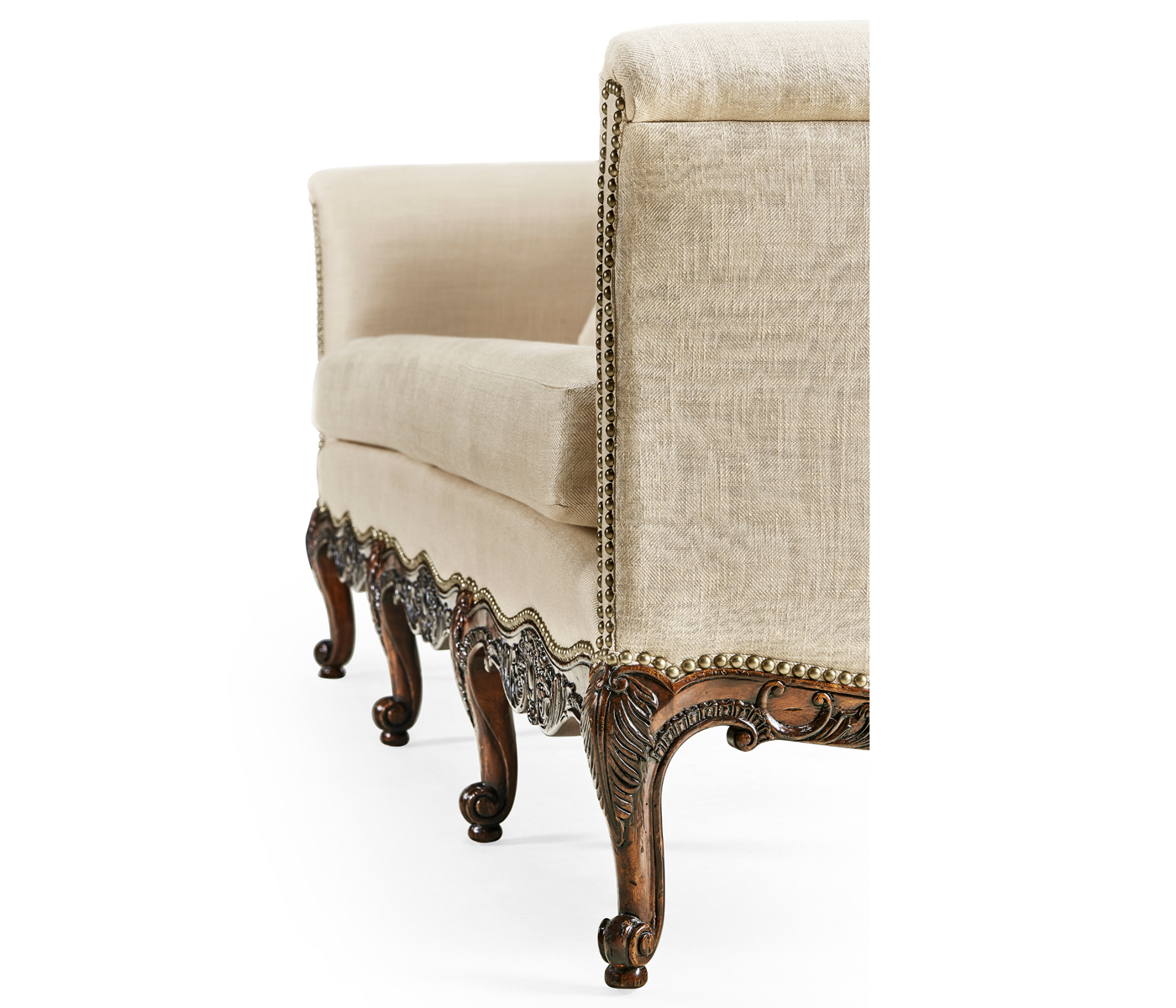 Louis XV French Walnut Sofa