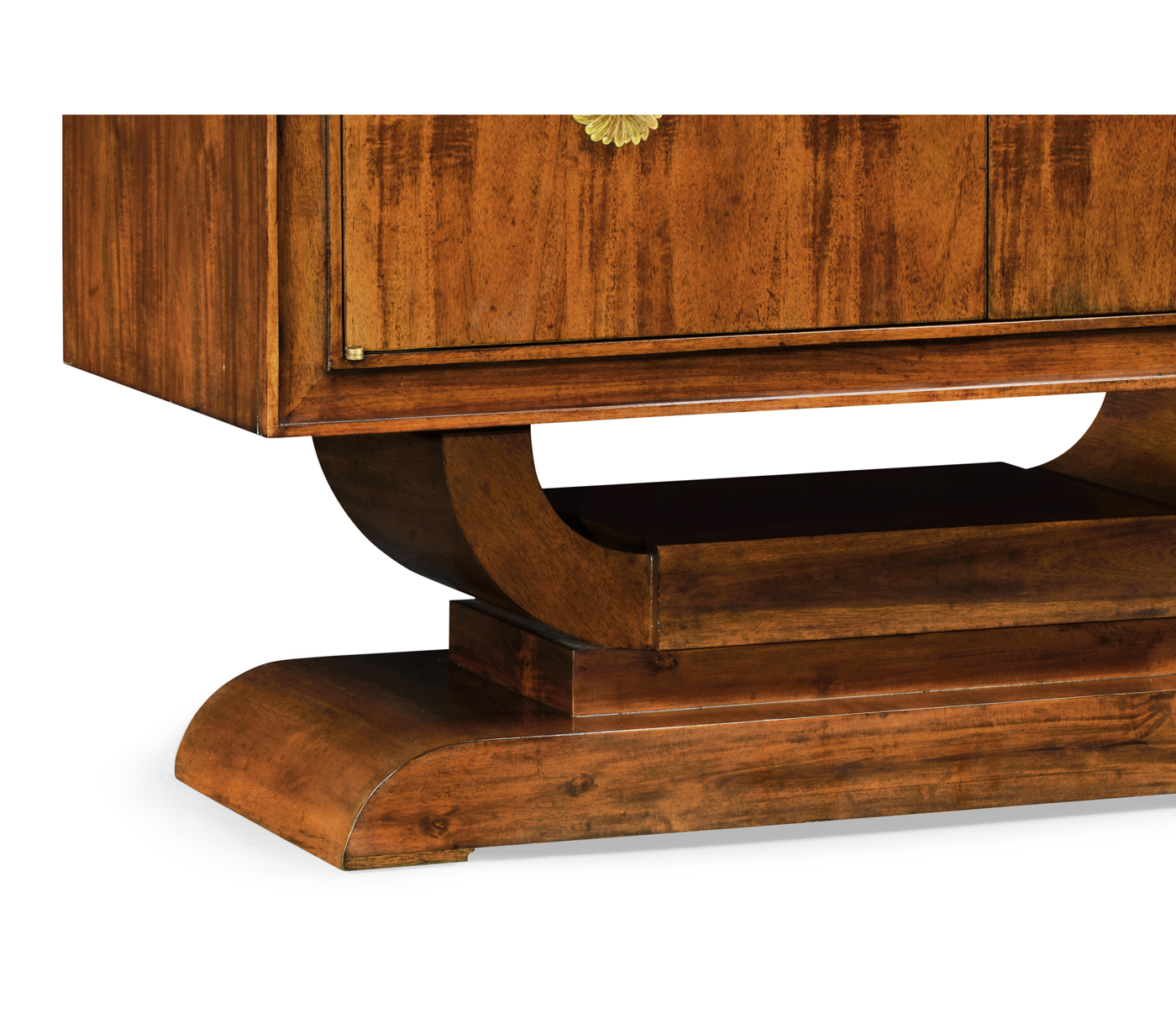 Art Deco Imperial Mahogany & Handpainted Right Salon Cabinet