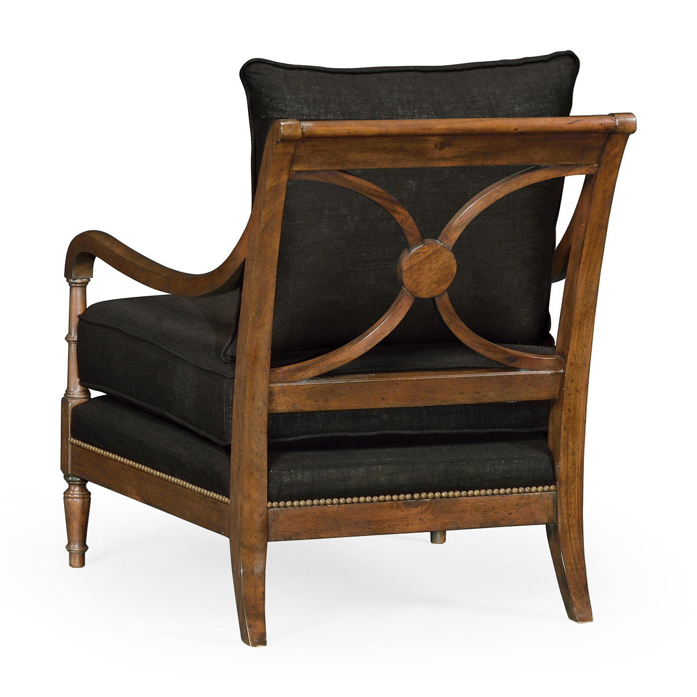 Biedermeier Medium Mahogany Lounge Chair