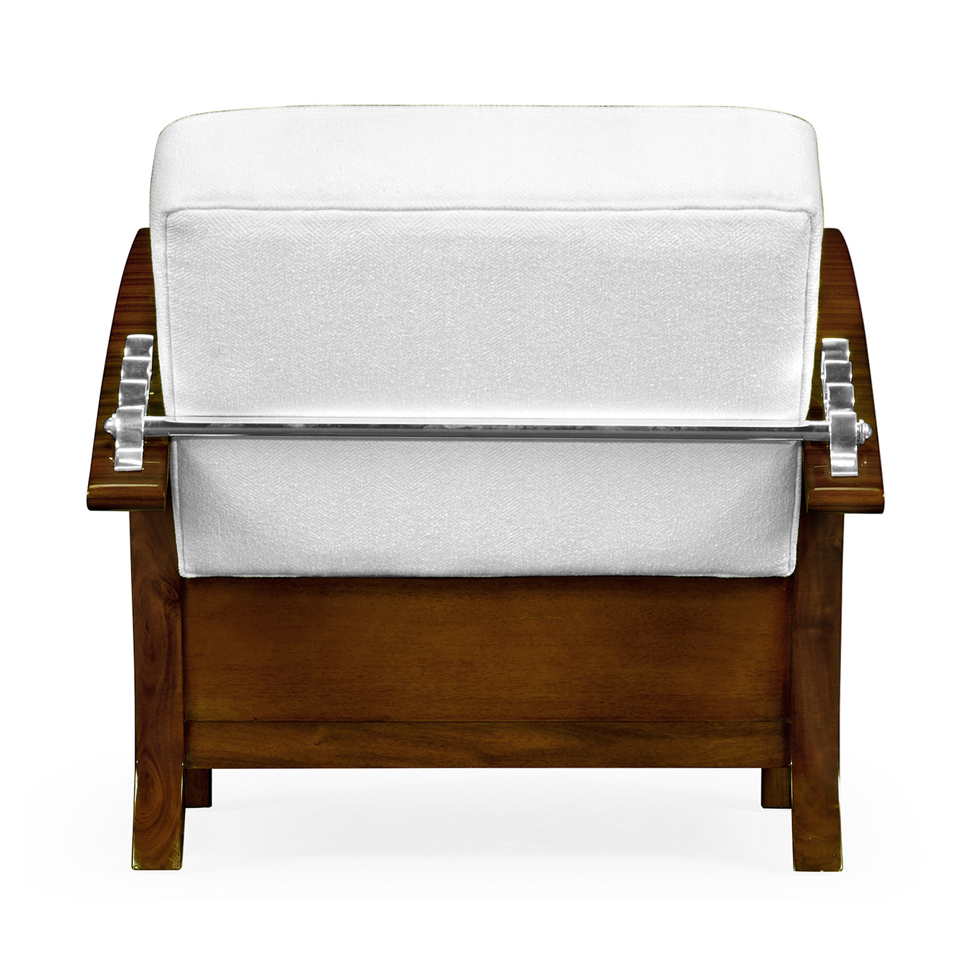 Moderne High Lustre Santos Rosewood Arm Chair