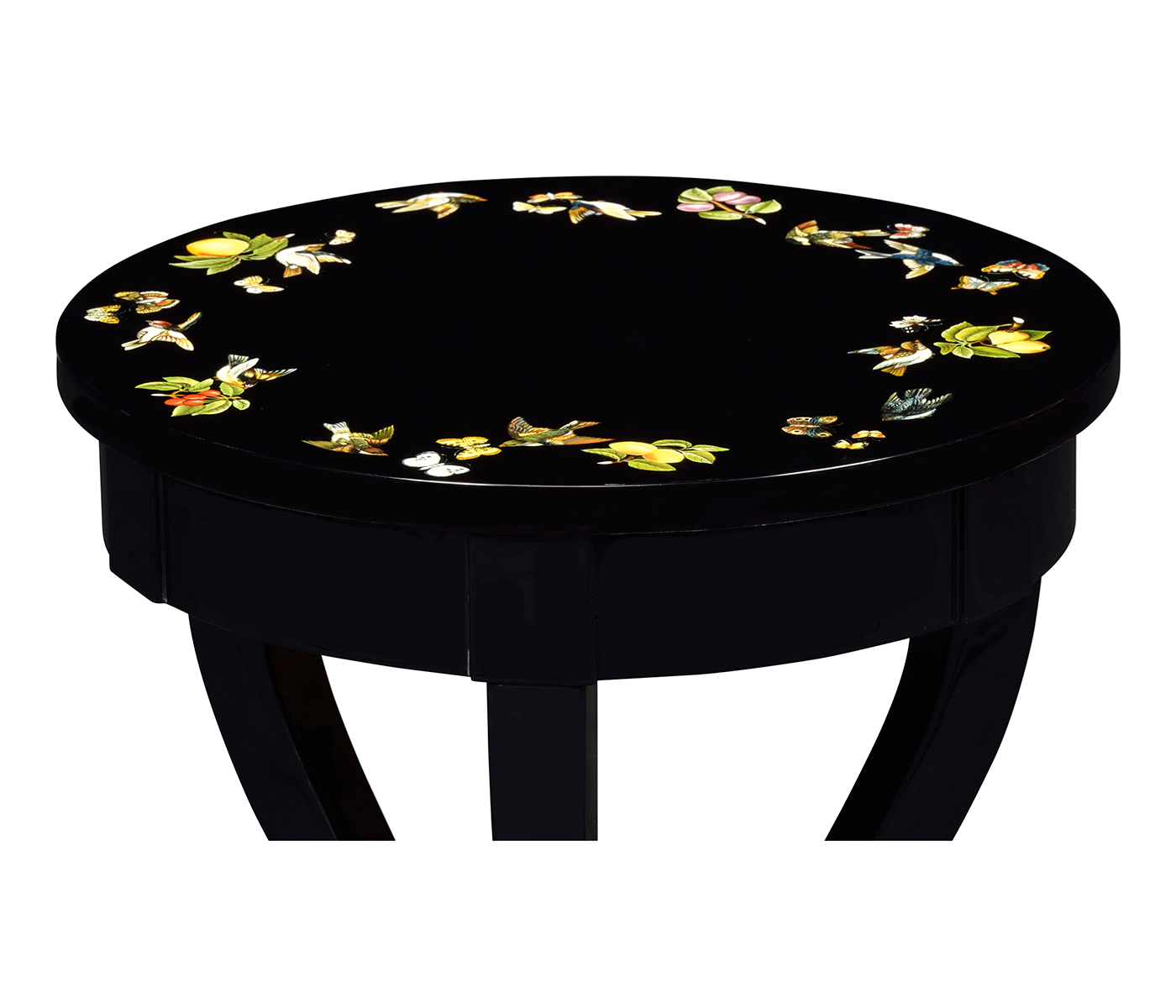 Biedermeier Black Cigarette Table