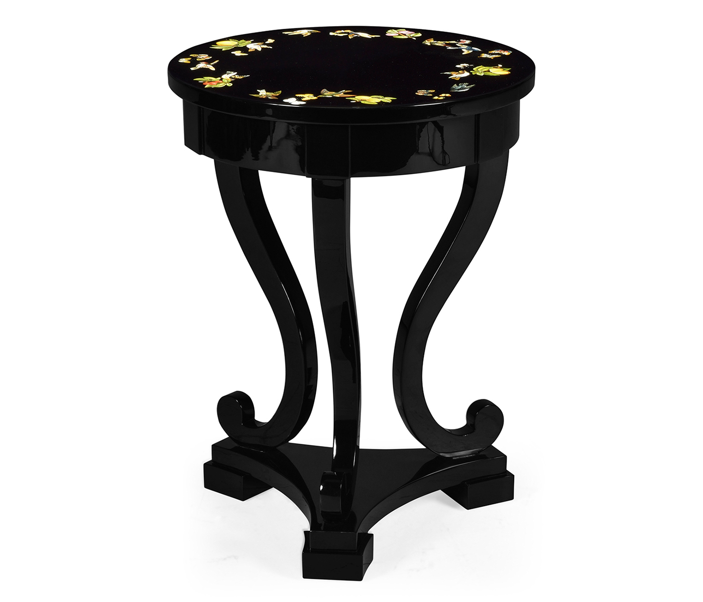 Biedermeier Black Cigarette Table