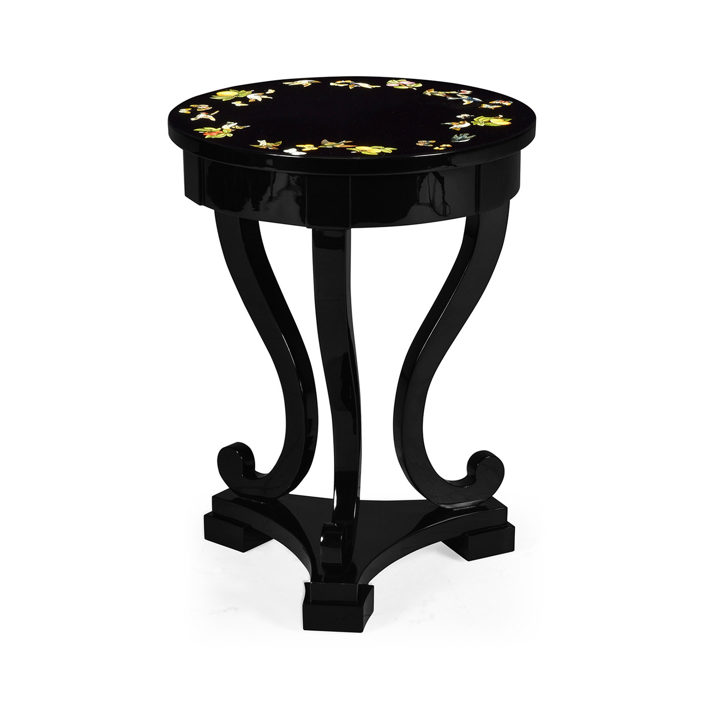 Biedermeier Black Cigarette Table