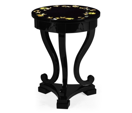 Biedermeier Black Cigarette Table
