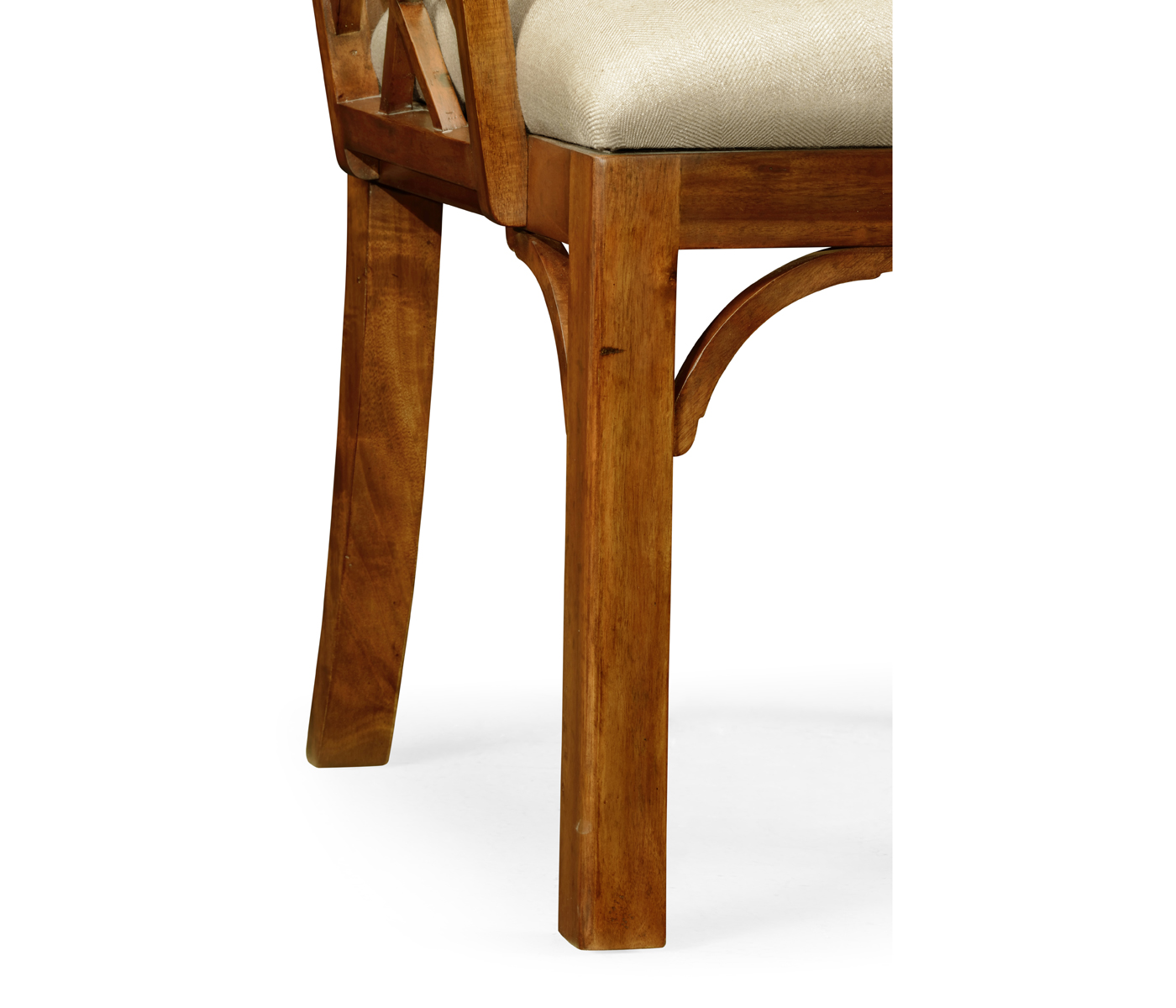 Imperial Mahogany Lattice Back Wing Chair