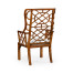 Imperial Mahogany Lattice Back Wing Chair