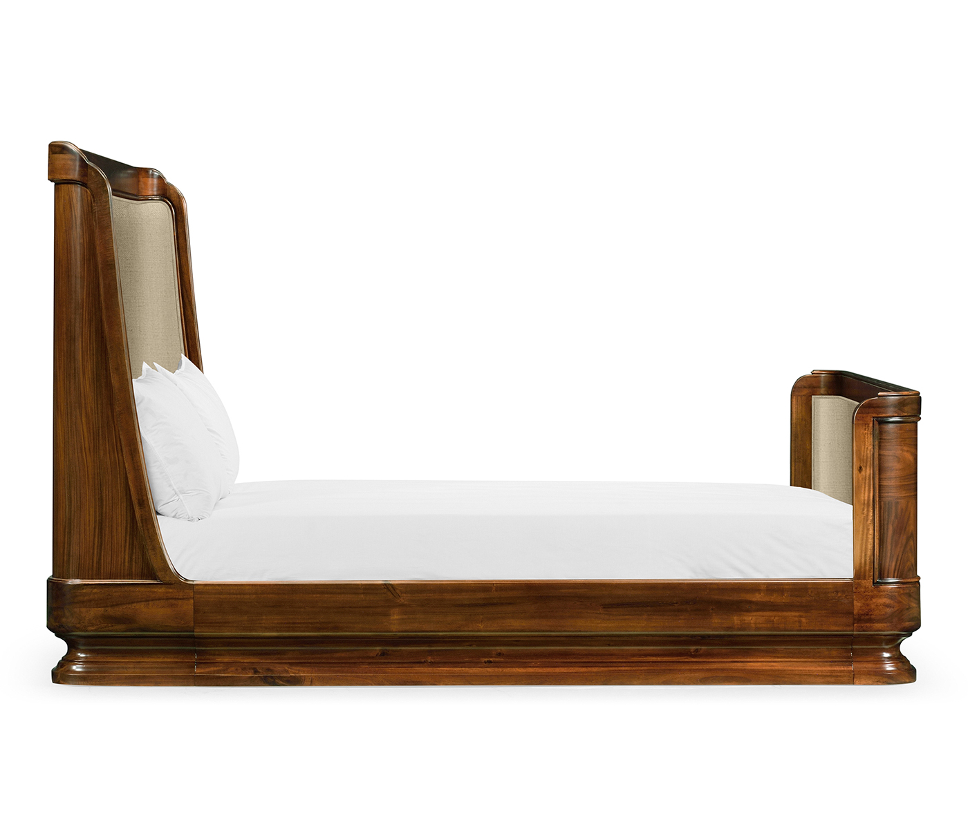 Moderne High Lustre Santos Rosewood Cali King Bed