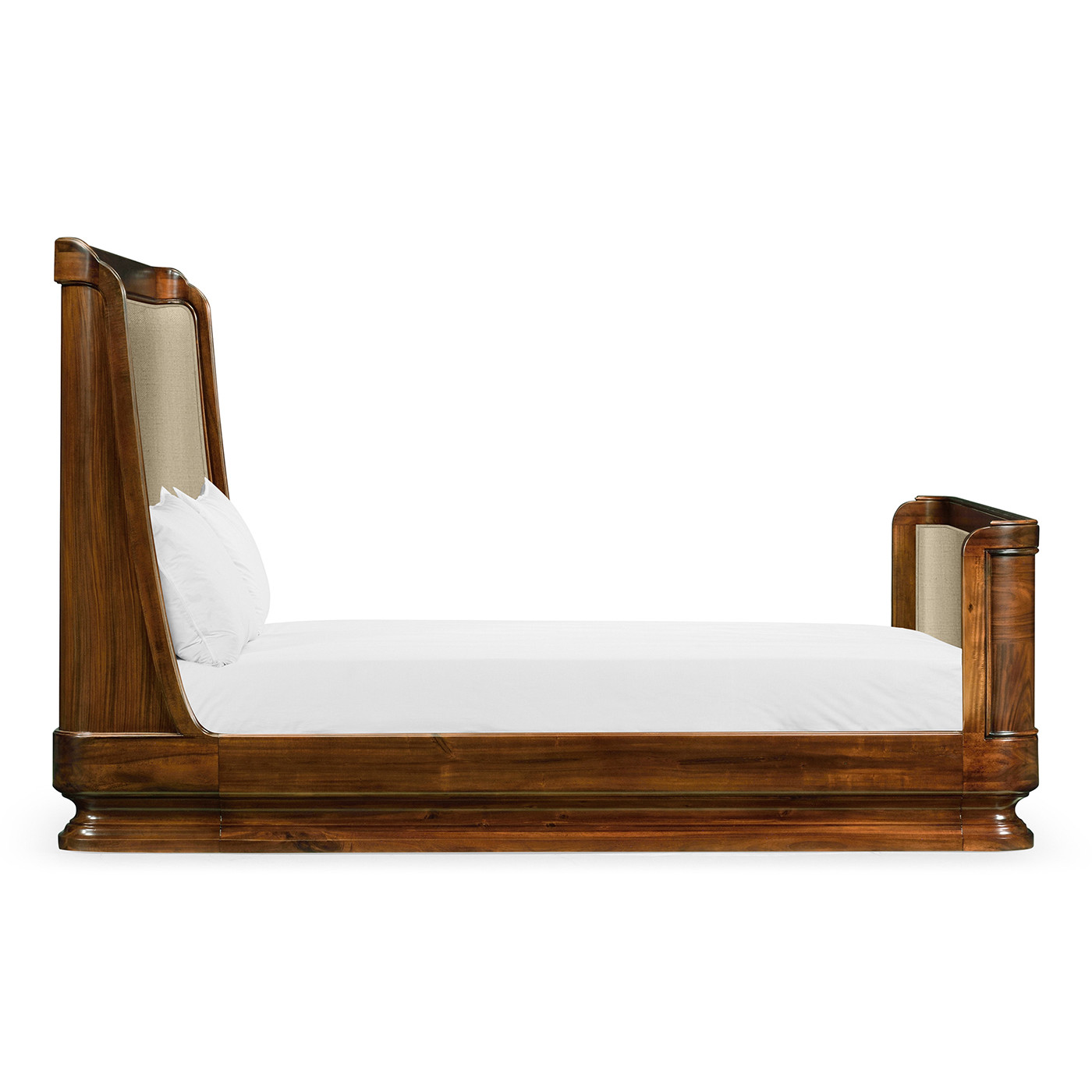 Moderne High Lustre Santos Rosewood Cali King Bed