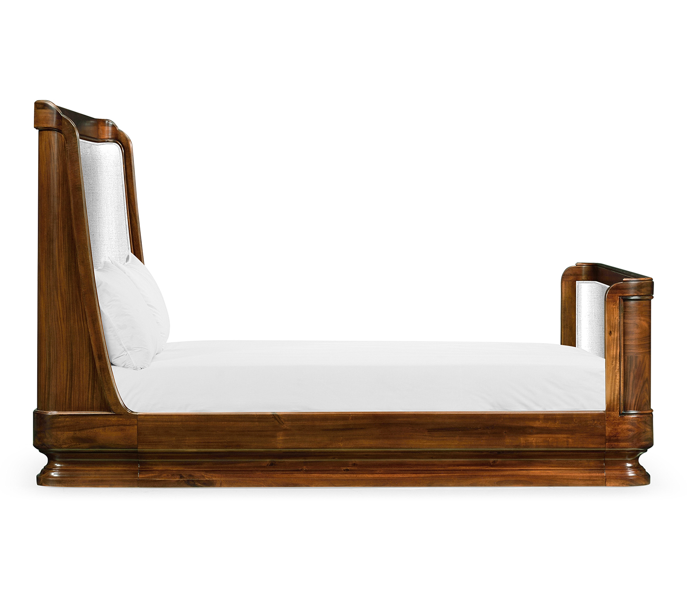 Moderne High Lustre Santos Rosewood Cali King Bed