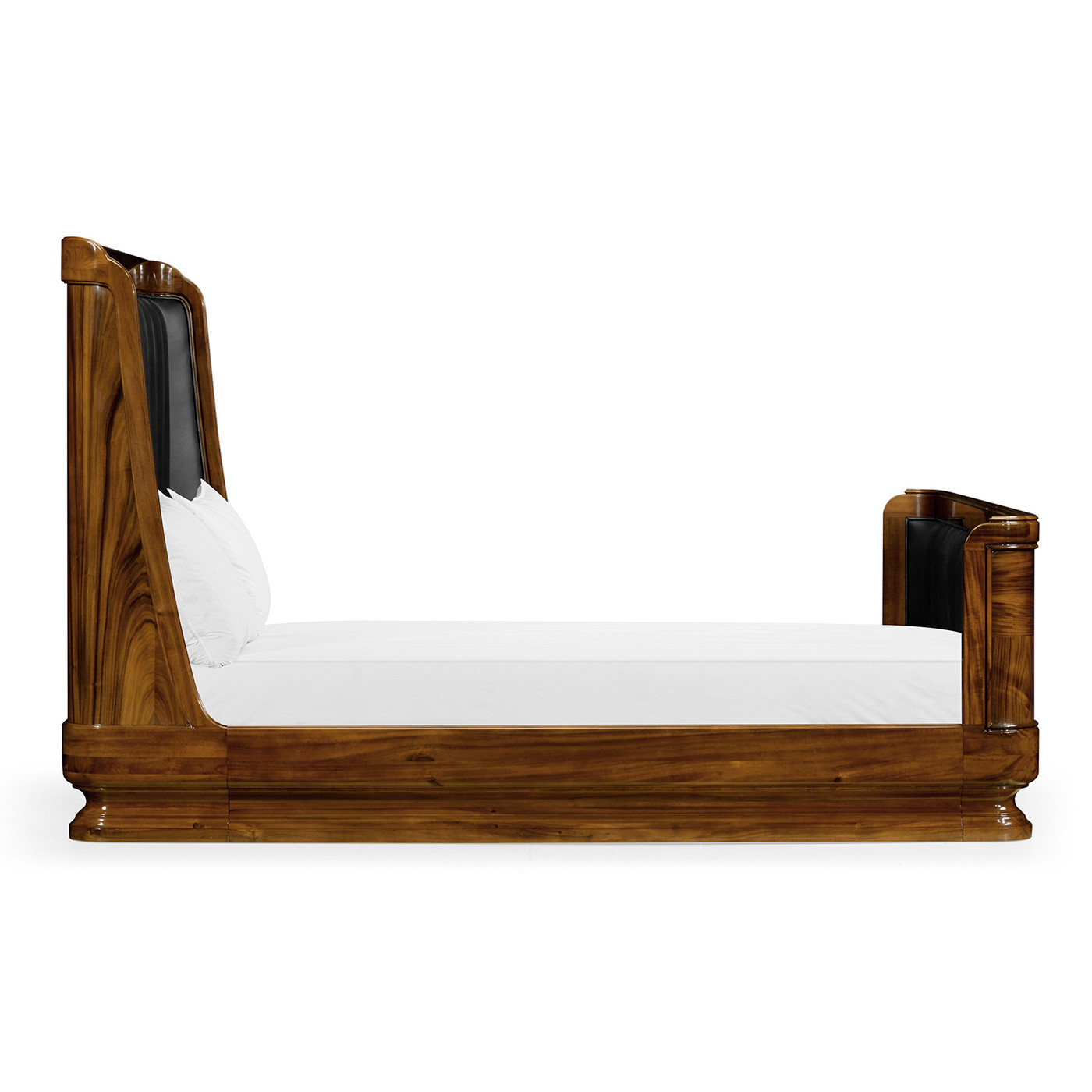 Moderne High Lustre Santos Rosewood Cali King Bed