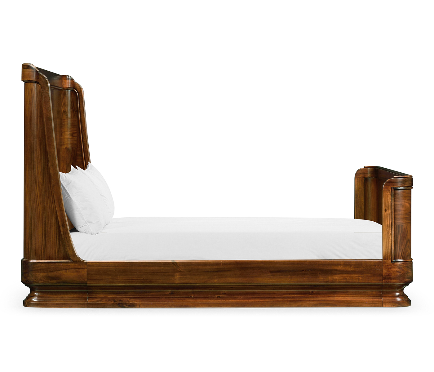 Moderne High Lustre Santos Rosewood Cali King Bed