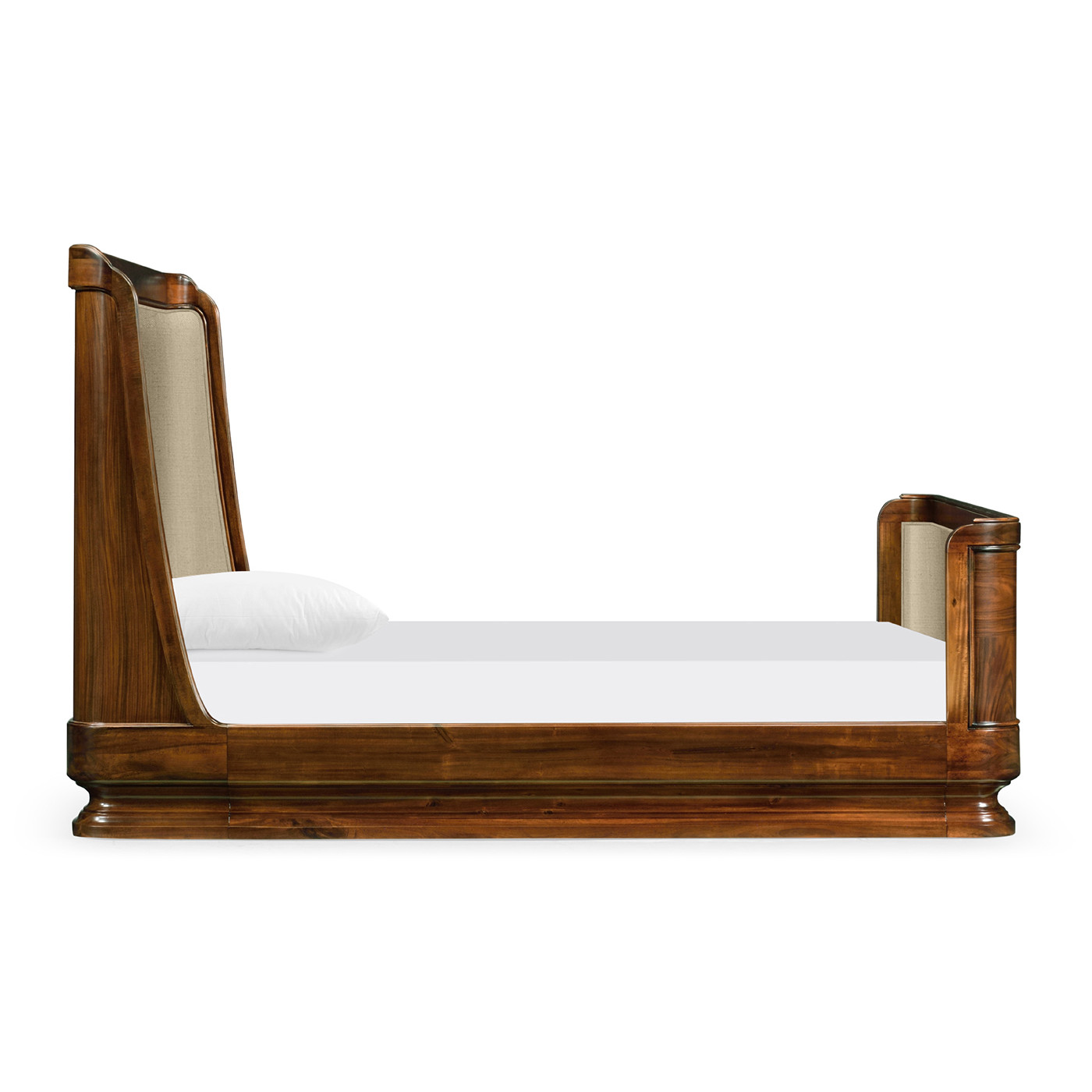 Moderne High Lustre Santos Rosewood US Queen Bed