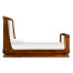 Moderne High Lustre Santos Rosewood US Queen Bed