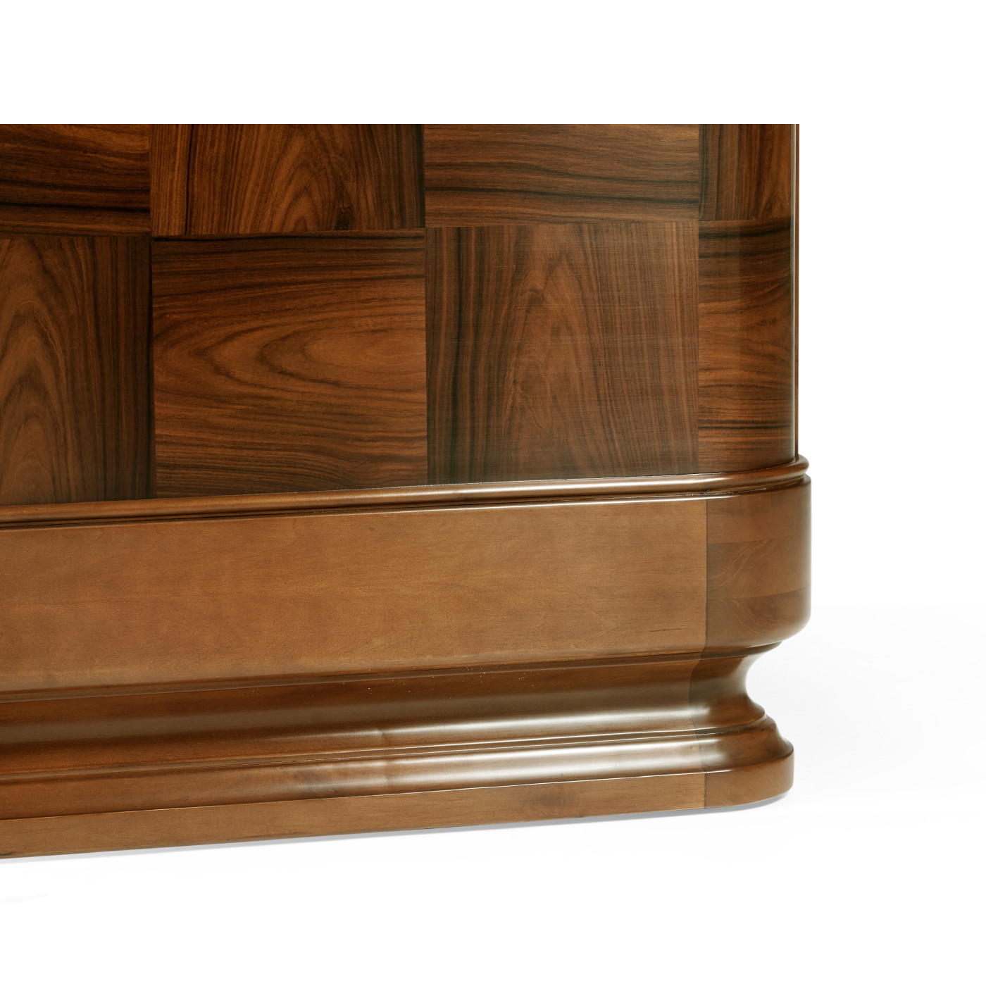 Moderne High Lustre Santos Rosewood US Queen Bed