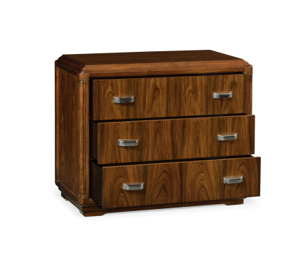 Moderne High Lustre Santos Rosewood Bedside Chest