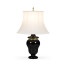 Black & Brass Urn Table Lamp