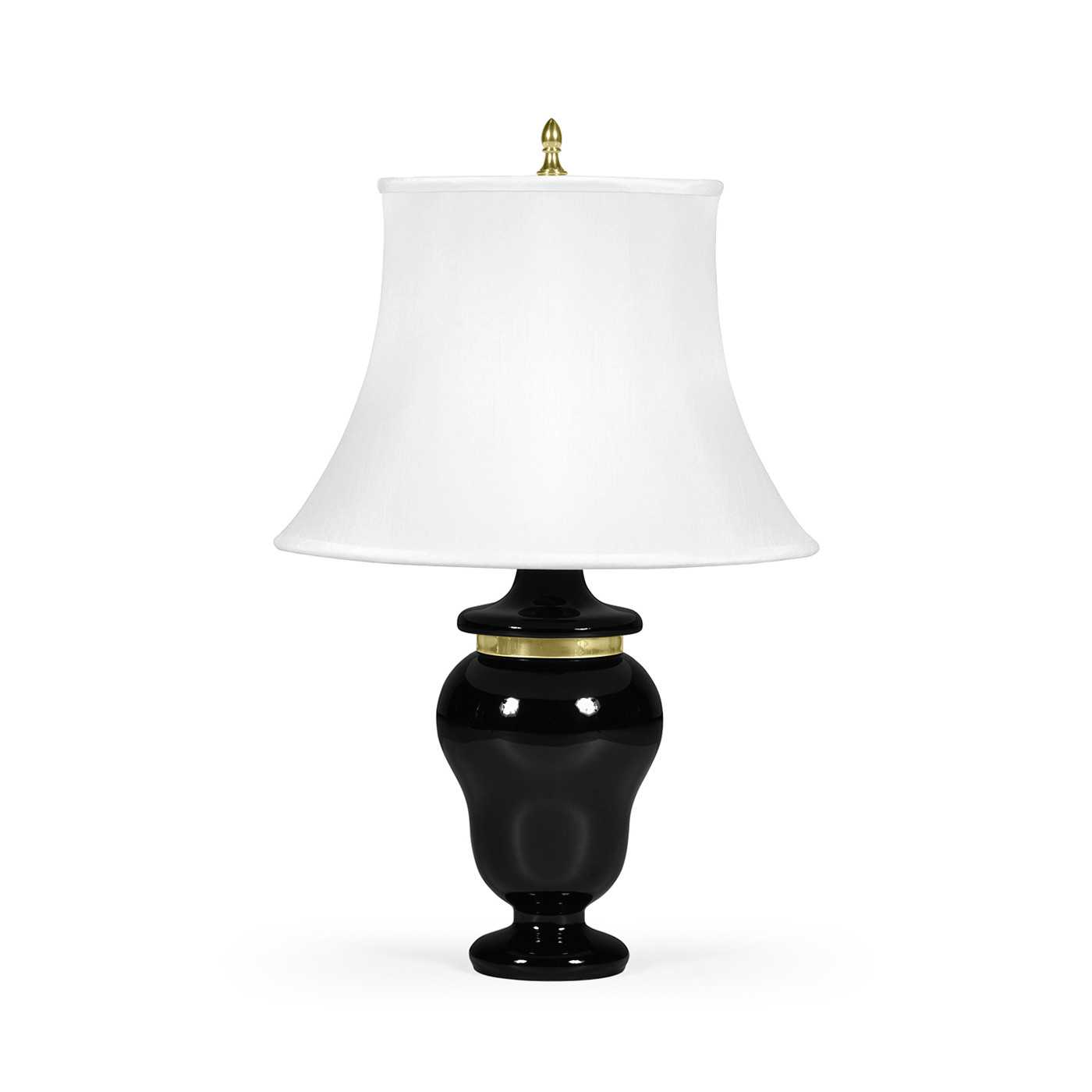 Black & Brass Urn Table Lamp