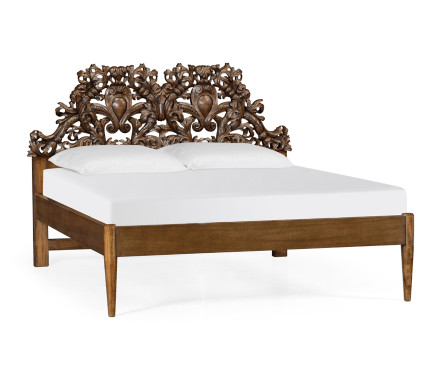 Renaissance Honey Walnut US Queen Bed