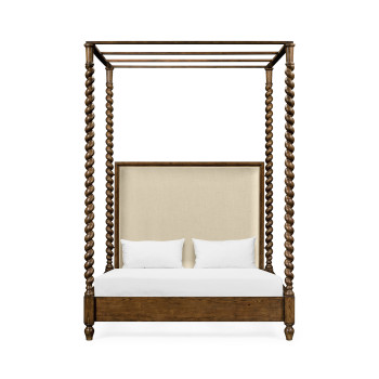 Four Poster Warm Chestnut UK King Daybed