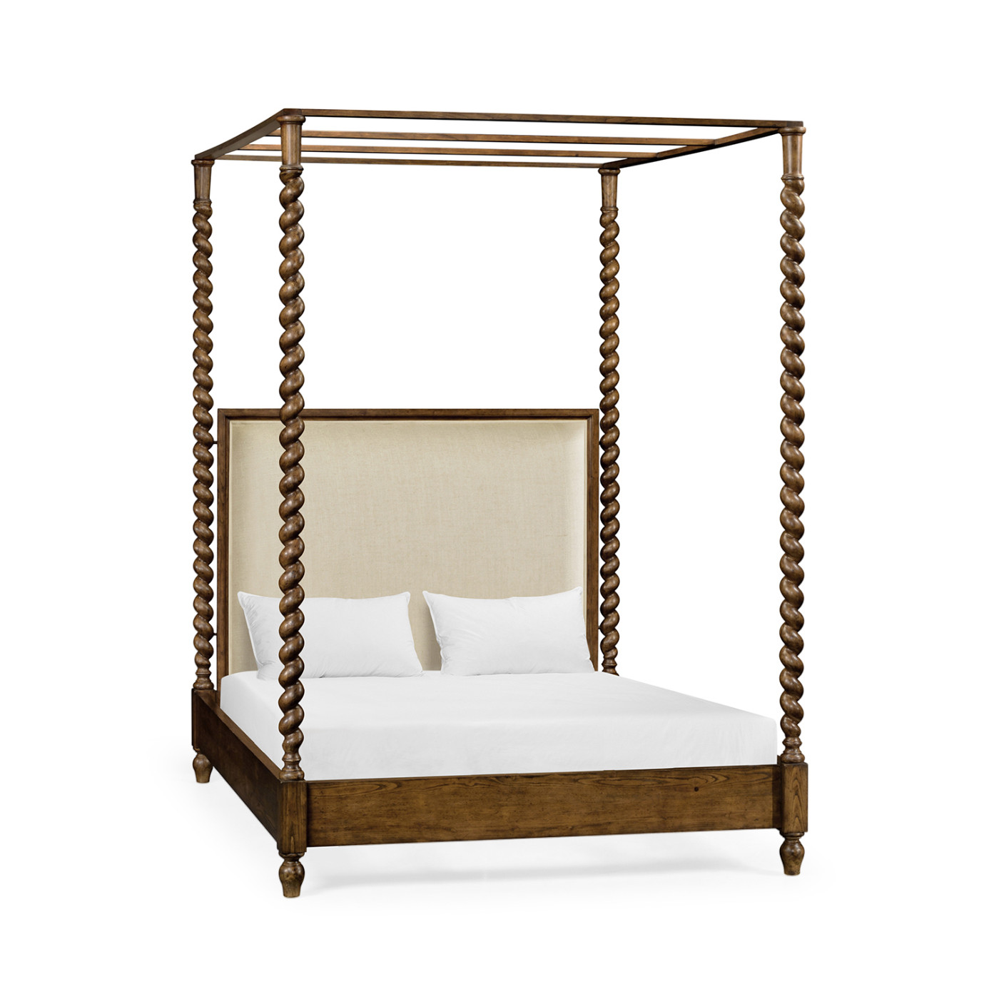 Four Poster Warm Chestnut UK Queen Daybed