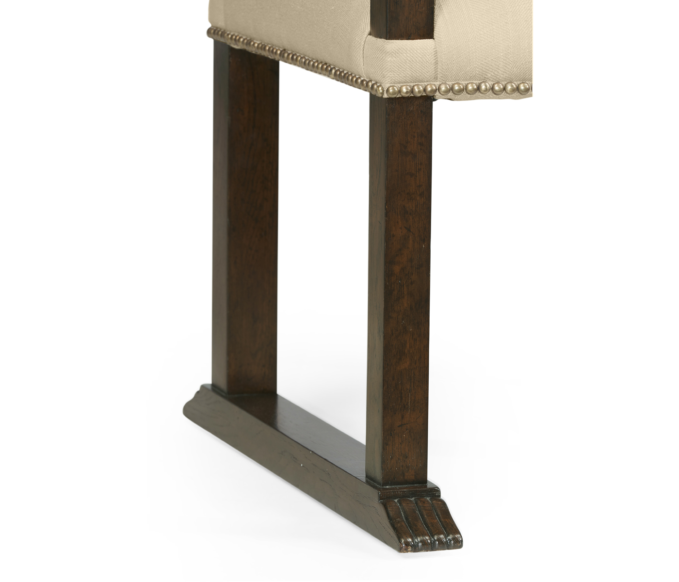 Acanthus Carved Rich Chestnut Dining Arm Chair