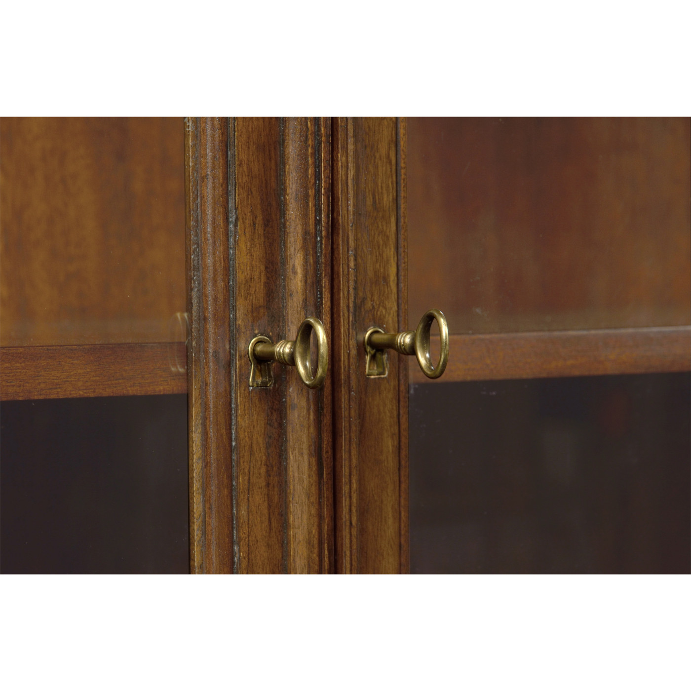 Venetian English Mahogany Bookcase