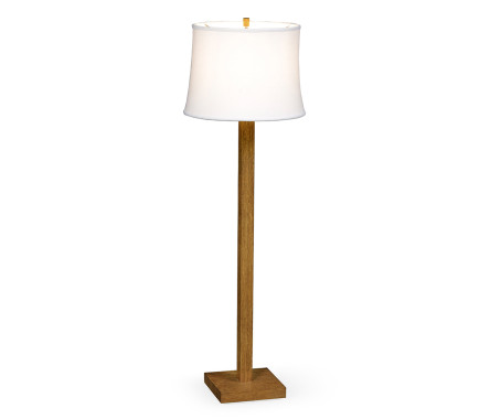Brushed Golden Oak Floor Lamp