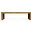 Low Rectangular Brushed Medium Brown Oak Coffee Table