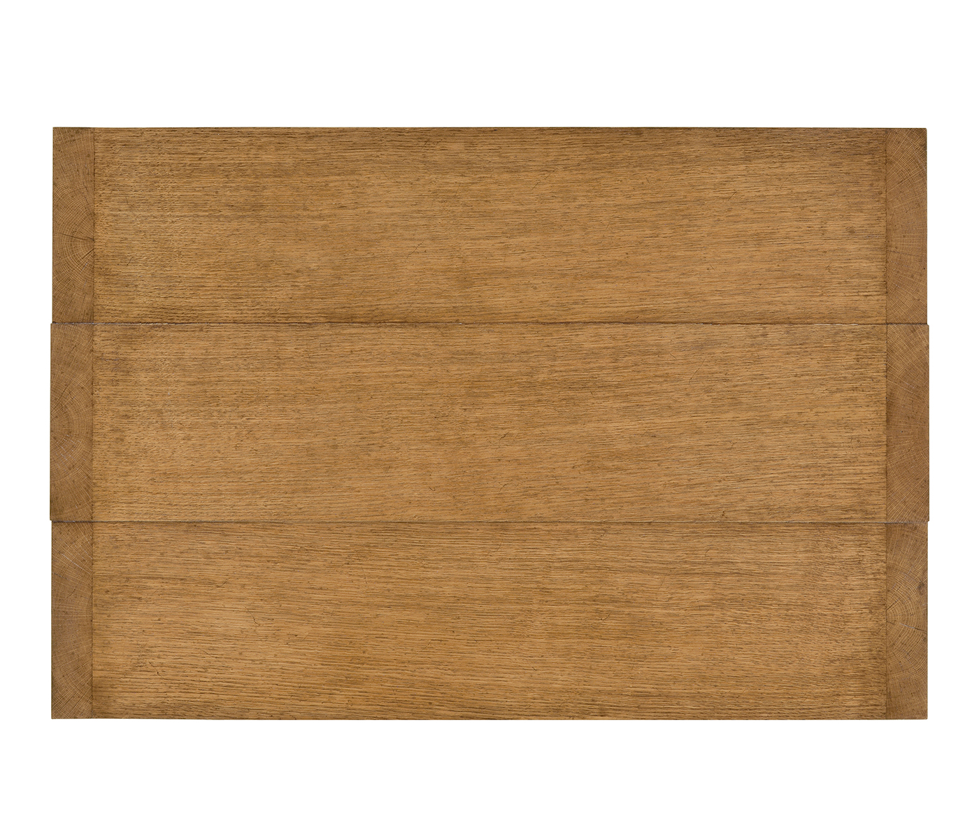 Low Rectangular Brushed Medium Brown Oak Coffee Table